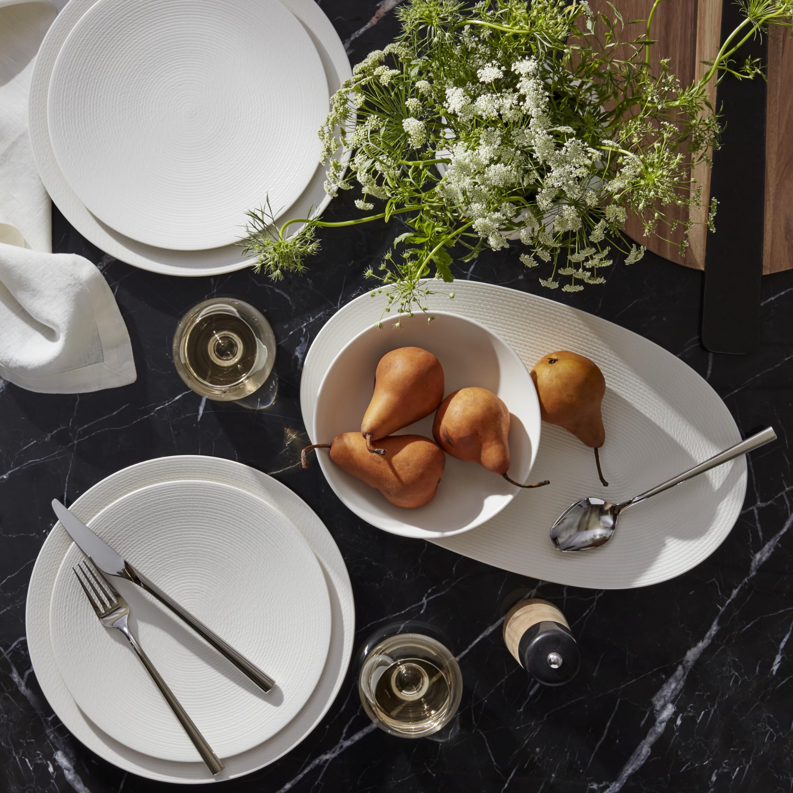 Lenox 894759 Lx Collective White 12-Piece Dinnerware Set : Amazon
